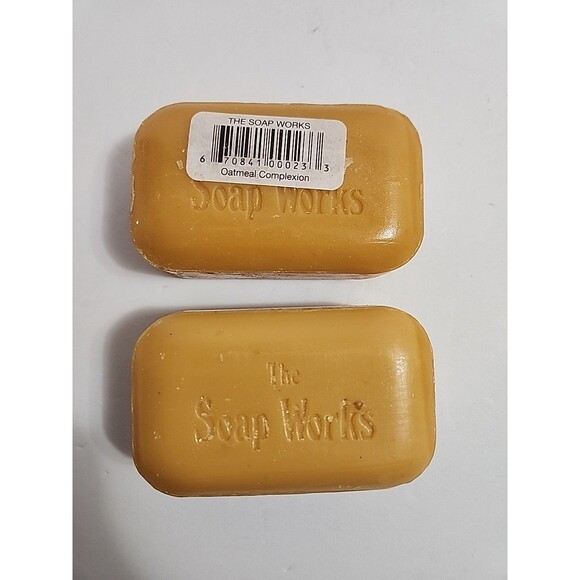 Soap Works Oatmeal Soap Bar 2 Bars 3.5 Oz - Picture 2 of 4